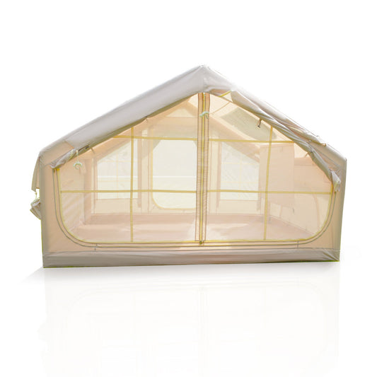 Inflatable Camping Tent for 4–6 People | 4-Season Waterproof Air Tent with Clear Skylight, Mesh Windows & Dual Pump — 420D Oxford