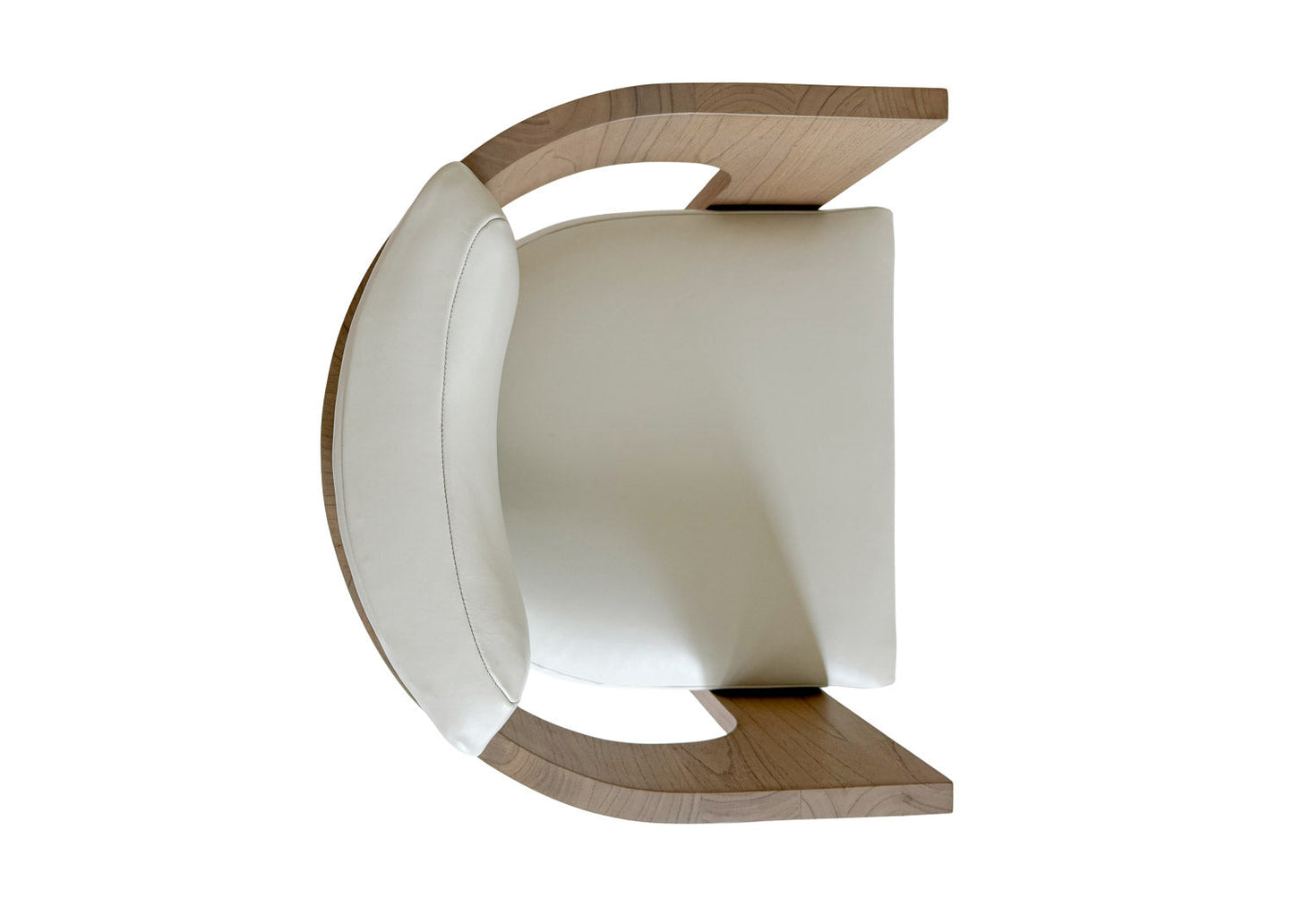 Selene Dining Chair | Sculptural Three-Legged Wood Frame, Light Gray Ash, Modern Architectural Design