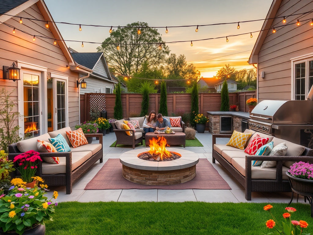 Transform Your Outdoor Space with Elegant Fire Pits, Radiant Lighting, and Lifelike Garden Statues! 🔥💡🌿