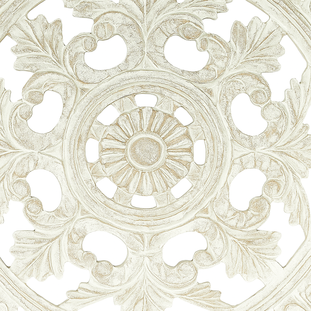 36×36" White Square Handcrafted Wooden Wall Decor | Large Statement Wood Wall Art — Elegant Home Accent