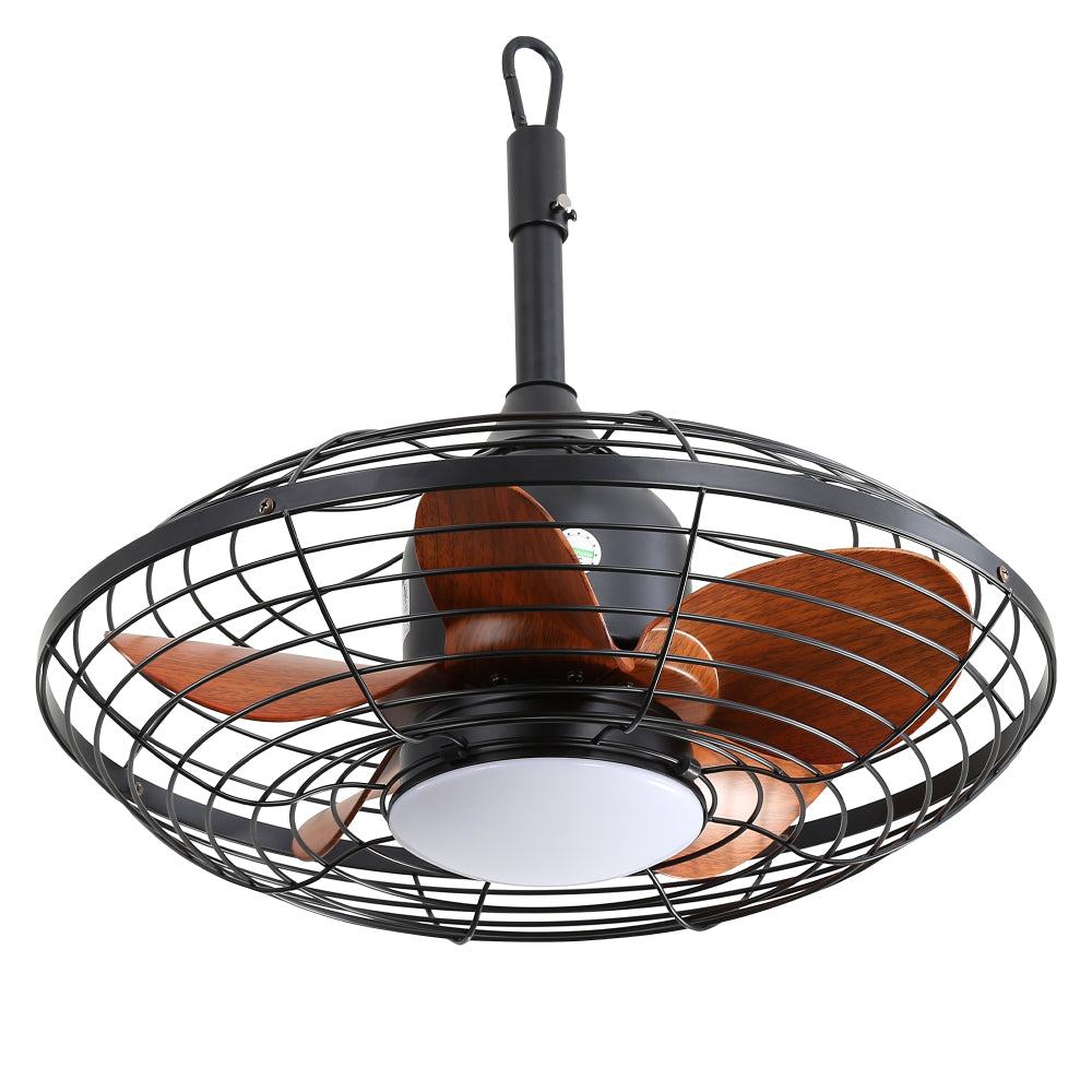20" Outdoor Ceiling Fan with LED Light & Remote – 18W 3CCT, Reversible DC Motor & Weatherproof | Patio & Pergola