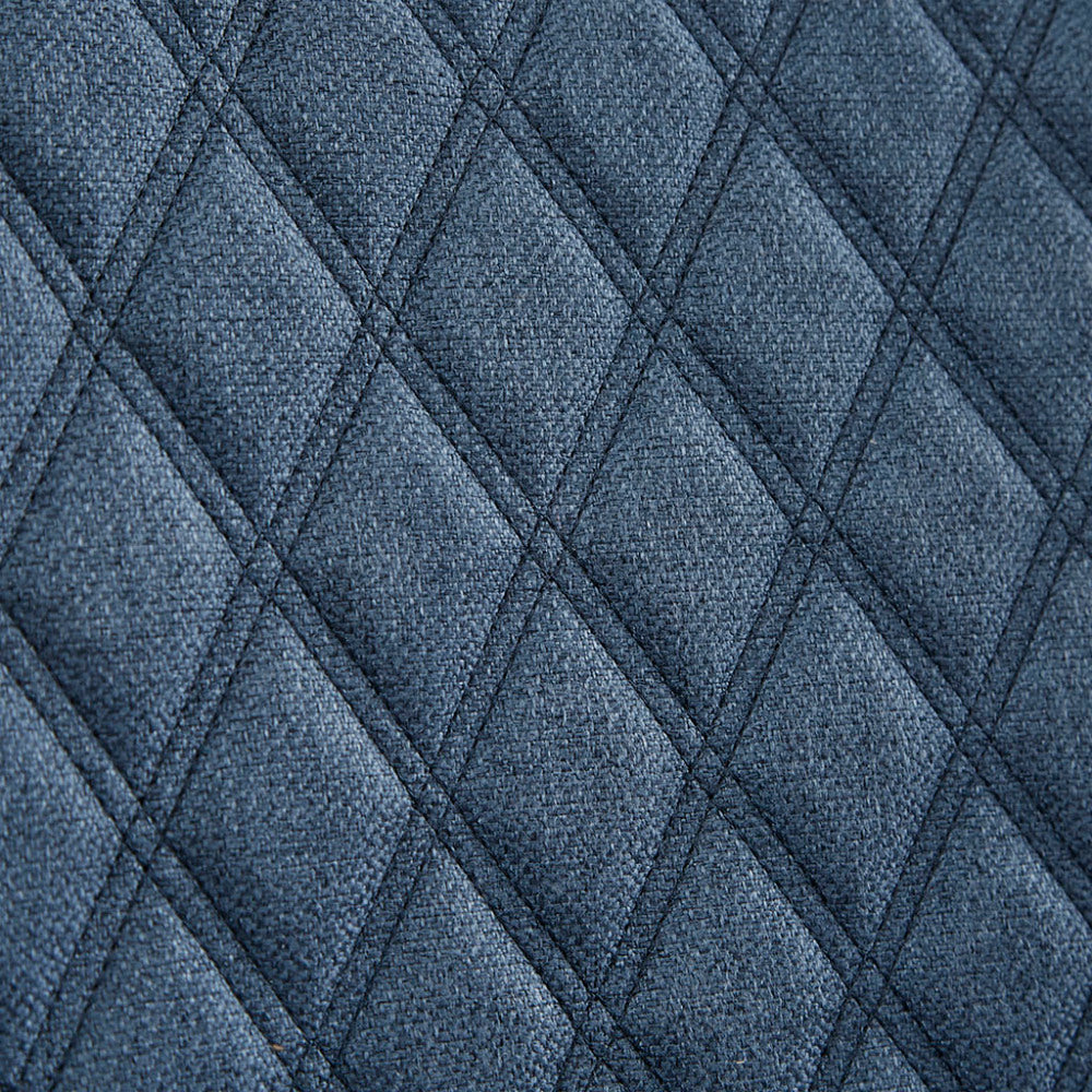 27" Blue Accent Chair | Quilted Back, Silver Nailhead Trim & High-Density Foam — Modern Style for Living Room