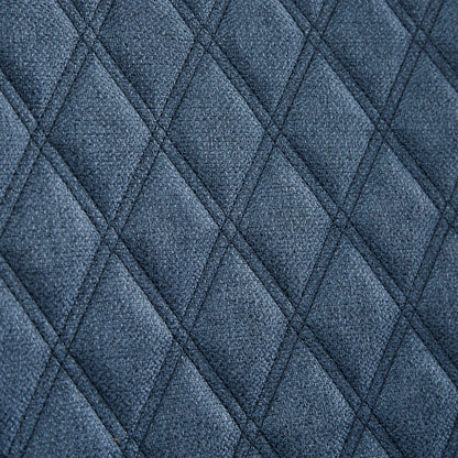 27" Blue Accent Chair | Quilted Back, Silver Nailhead Trim & High-Density Foam — Modern Style for Living Room