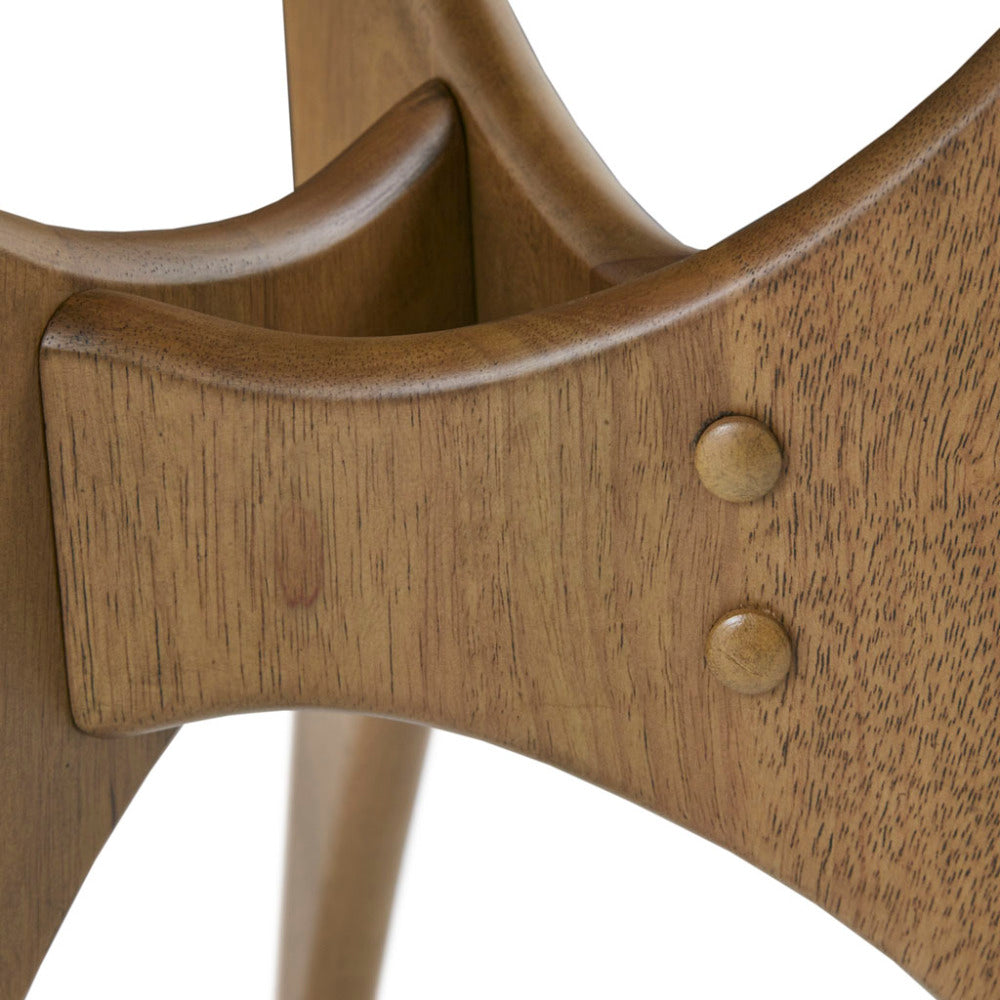Triangle Wood Coffee Table | Natural Wood Veneer, 40" Wide, Modern Living Room Accent Table