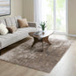 6×9 Cozy Shag Abstract Area Rug | Super Soft High-Pile Polypropylene Rug with Non-Slip Backing — Grey & Cream Modern Design Grey