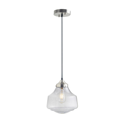 Smoke Grey Bell-Shaped Glass Pendant Light | Antique Brass Ceiling Mount, Modern Kitchen Hanging Fixture