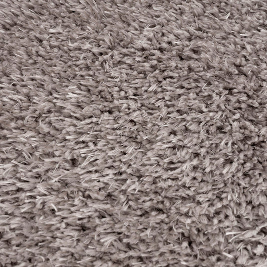 5×7 Super Soft Shag Area Rug | High-Pile Polyester Rug with Non-Slip Latex Backing — Solid Grey, Modern Living Room & Bedroom Decor