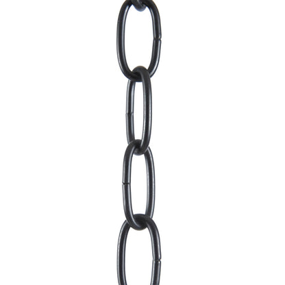 6-Light Metal Chandelier – Matte Black, 40" Wide, Adjustable 72" Chain, Dimmable