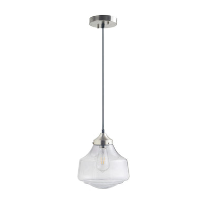 Smoke Grey Bell-Shaped Glass Pendant Light | Antique Brass Ceiling Mount, Modern Kitchen Hanging Fixture