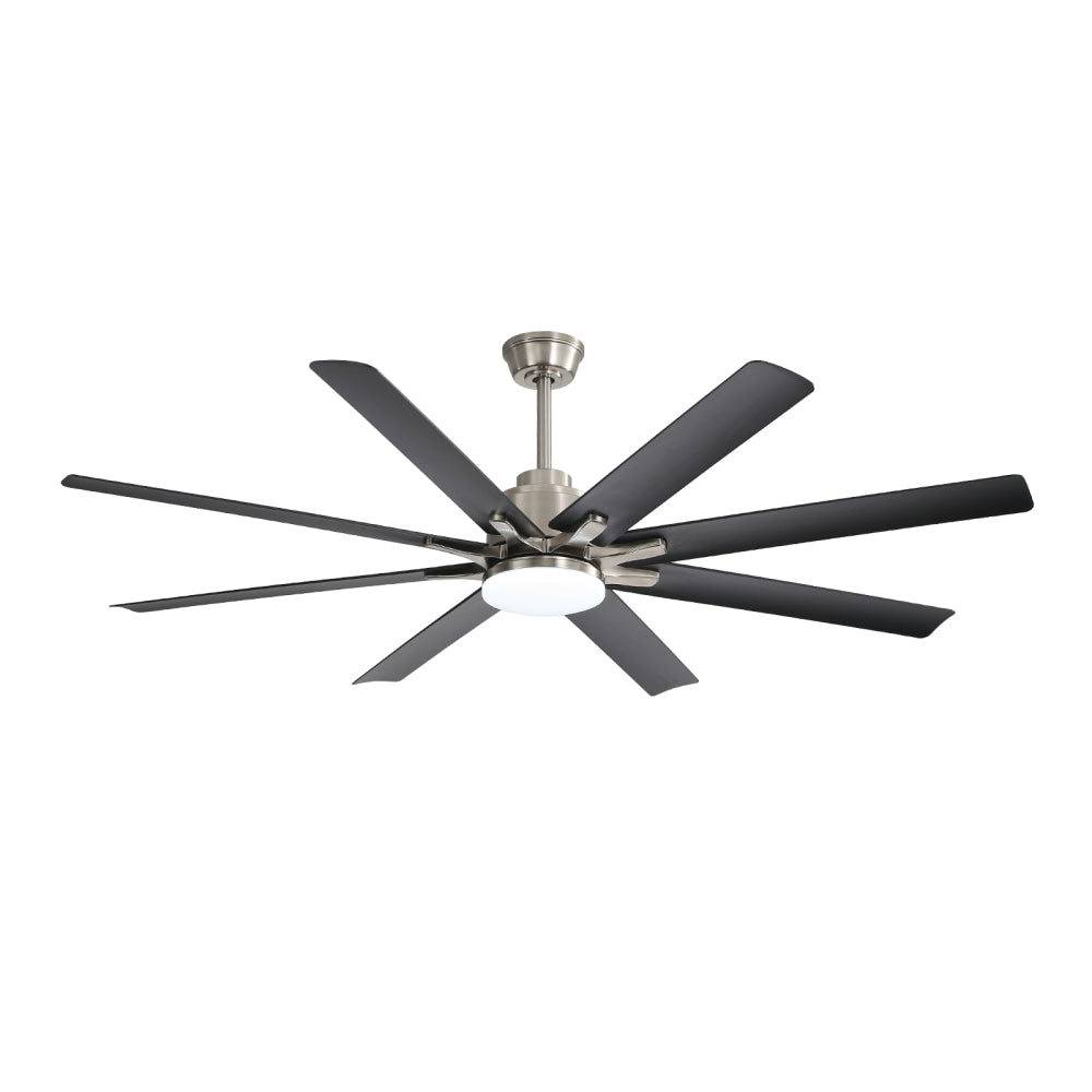 66" Smart Ceiling Fan with LED Light | 8-Blade Dimmable Fan with DC Motor, Remote, App & Voice Control — Alexa & Google Home Compatible