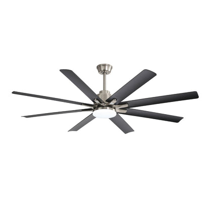 66" Smart Ceiling Fan with LED Light | 8-Blade Dimmable Fan with DC Motor, Remote, App & Voice Control — Alexa & Google Home Compatible