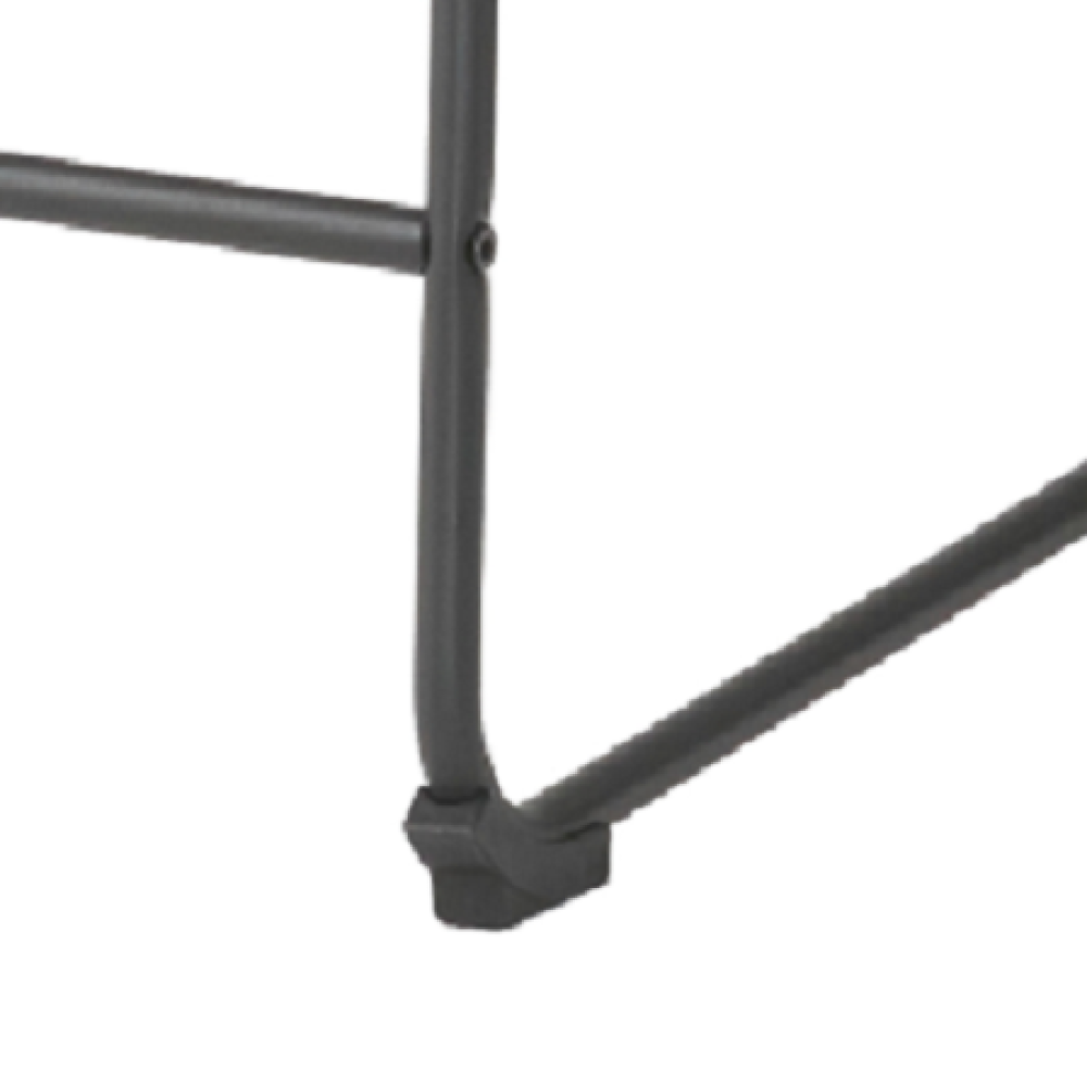 24" Vintage Brown Counter Stools with Wide Seat & Low Footrail | Set of 2 Upholstered Stools with Black Iron Frame