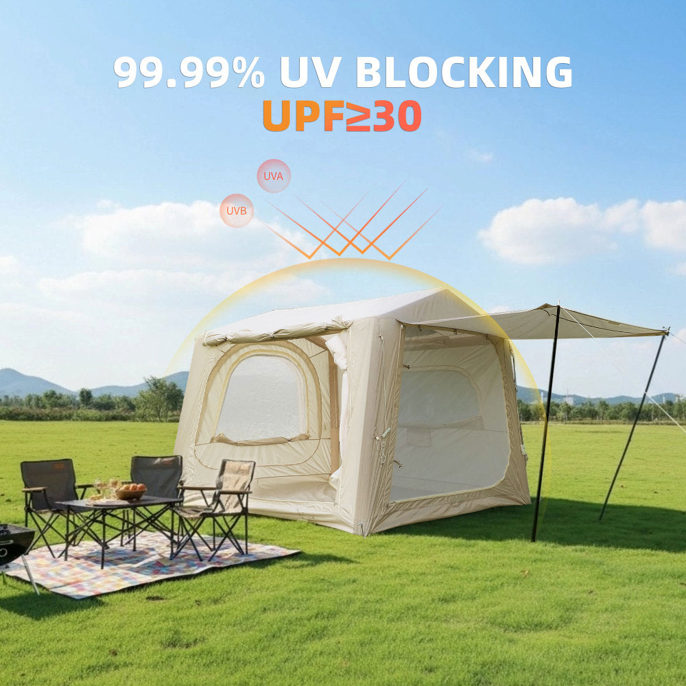 Inflatable SUV Camping Tent | 2-in-1 Tailgate & Standalone Air Tent for 4–6 People, 5-Min Setup, 4-Season Waterproof — Oxford Fabric