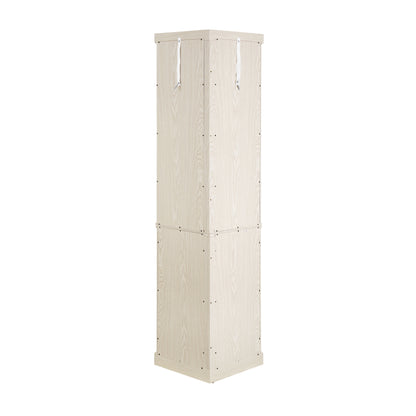 Lighted Corner Curio Cabinet Tall Display Case with Mirrored Back Glass Doors Adjustable Shelves White
