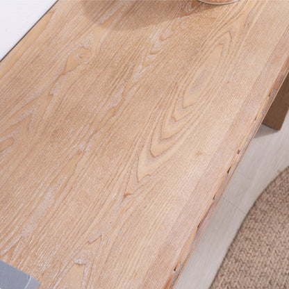 Rustic Console Table with Natural Log Accents | 62" Narrow Entryway & Sofa Table Modern Farmhouse Style