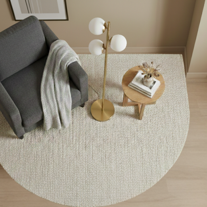 Modern Floor Lamp – Brushed Gold Finish, Opal Glass Shade & Round Metal Base