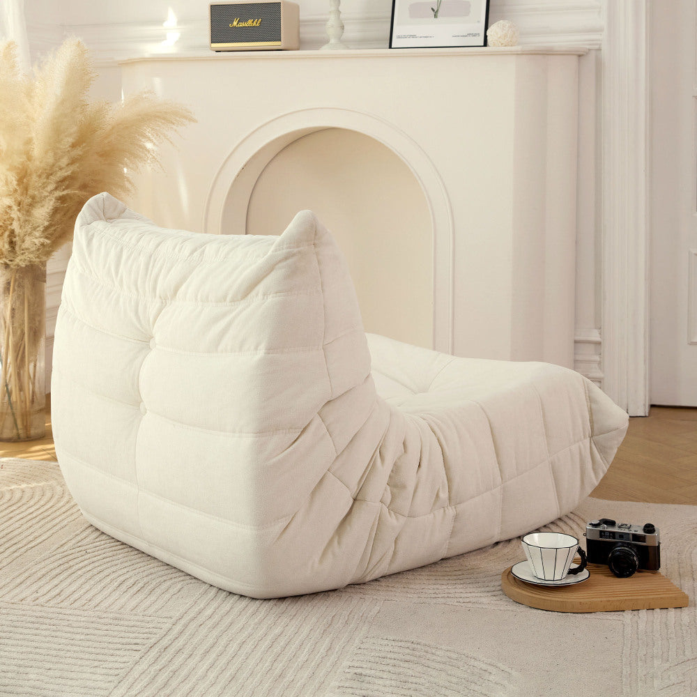 Bean Bag Lounger Chair | No-Assembly Foam-Filled Sofa with Waterproof Three-Proof Fabric — For Living Room, Gaming & Home