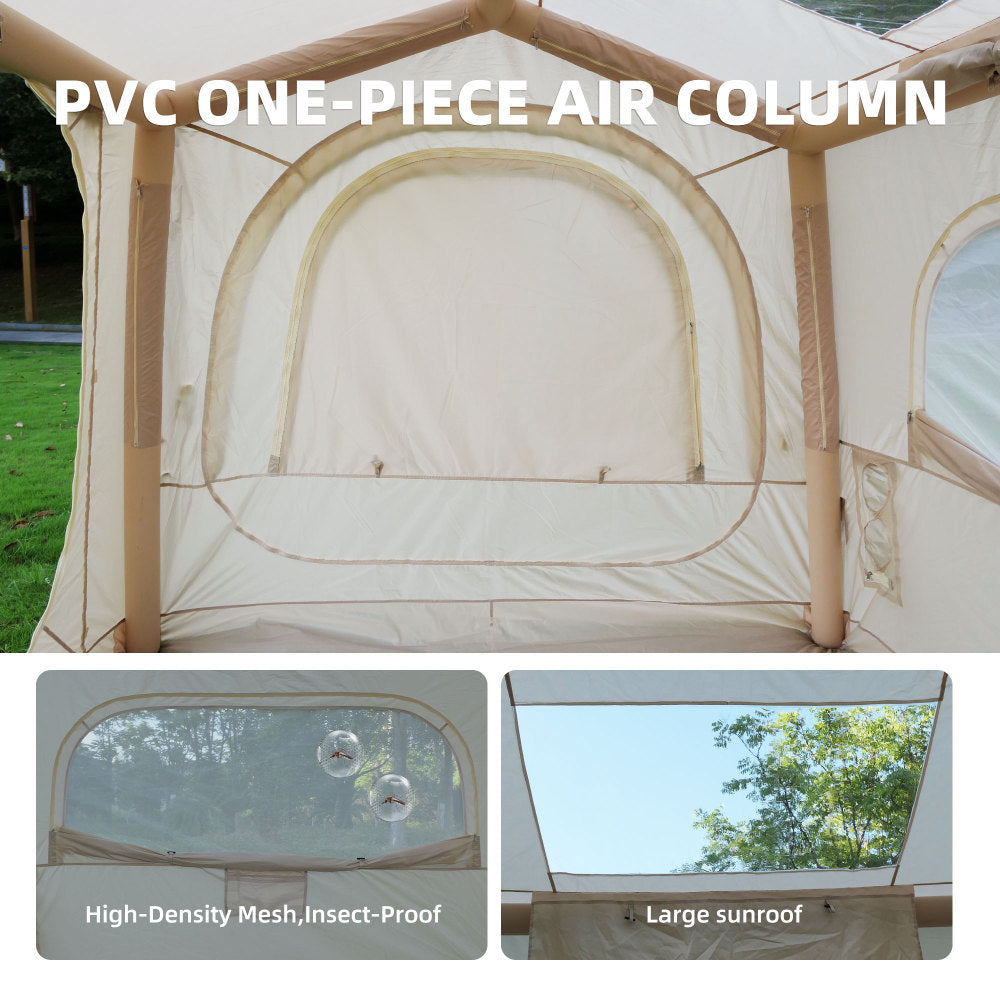 Inflatable SUV Camping Tent | 2-in-1 Tailgate & Standalone Air Tent for 4–6 People, 5-Min Setup, 4-Season Waterproof — Oxford Fabric