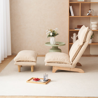Foldable Recliner Sofa Chair | Ergonomic Lazy Lounge Chair with Adjustable Back & Headrest