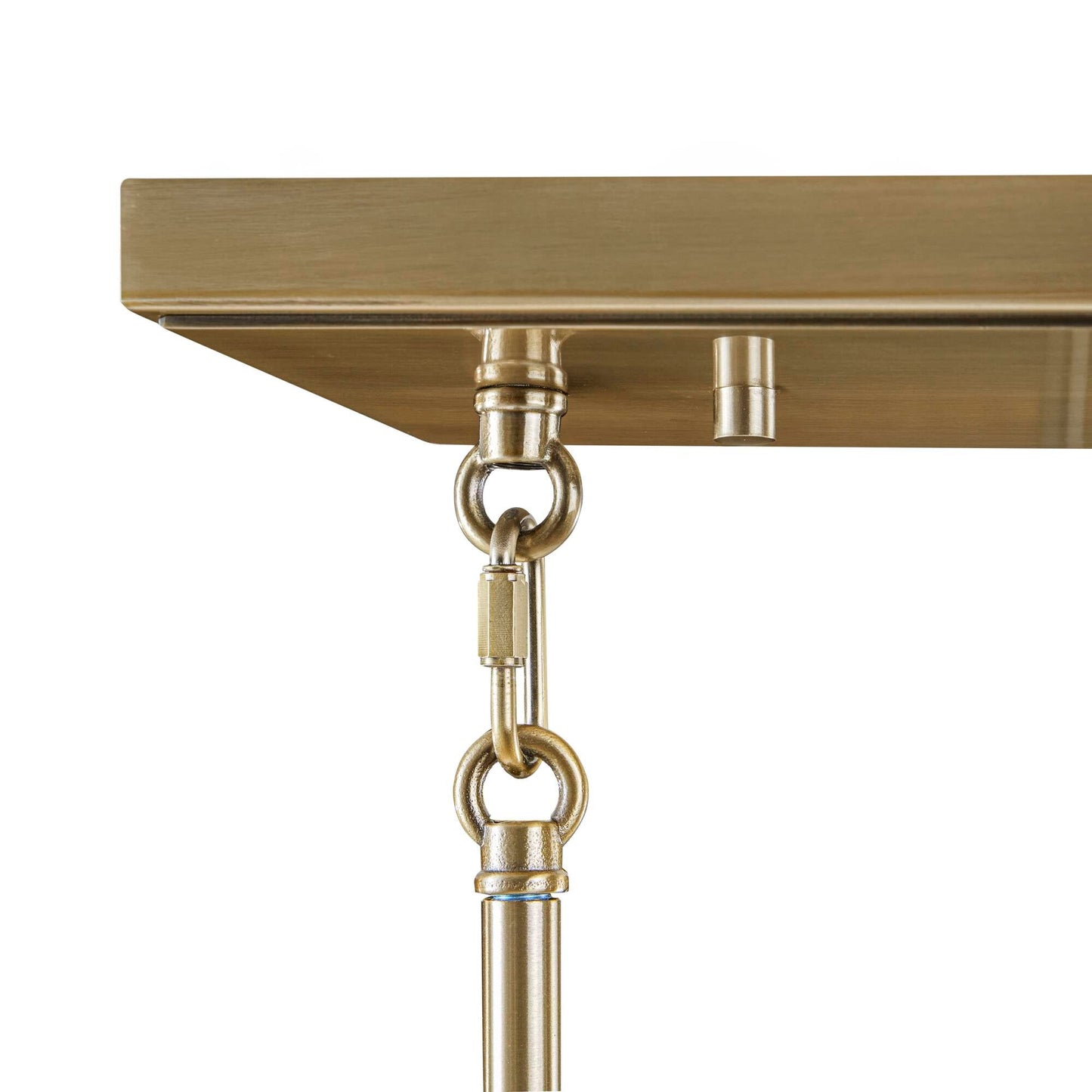 5-Light Linear Chandelier – Textured Glass Shades & Antique Brass | Dining Room & Kitchen Island