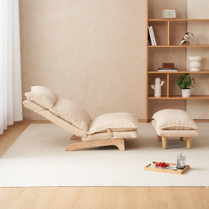 Foldable Recliner Sofa Chair | Ergonomic Lazy Lounge Chair with Adjustable Back & Headrest