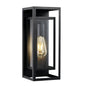 Black Outdoor Wall Lantern | IP65 Waterproof Coach Light with Clear Glass & E26 Socket — 2 Sizes, 2-Pack for Porch, Garage & Front Door