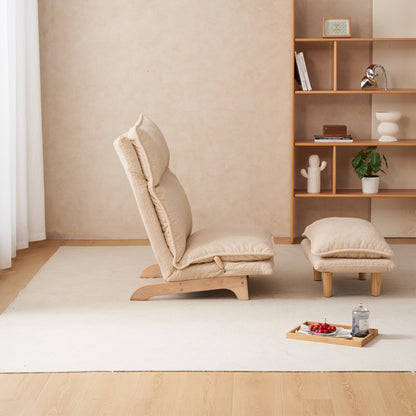 Foldable Recliner Sofa Chair | Ergonomic Lazy Lounge Chair with Adjustable Back & Headrest