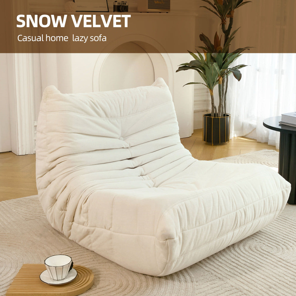 Bean Bag Lounger Chair | No-Assembly Foam-Filled Sofa with Waterproof Three-Proof Fabric — For Living Room, Gaming & Home