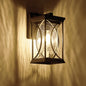 13.8" Oil-Rubbed Bronze Outdoor Wall Lantern | IP65 Waterproof Dusk-to-Dawn Sconce with Crack-Glass & Manual Override — Porch, Garage & Front Door