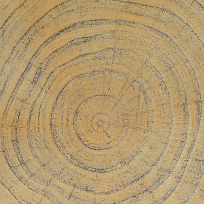 MGO Twisted Side Table | Wood-Look Texture, Indoor & Outdoor, No Assembly