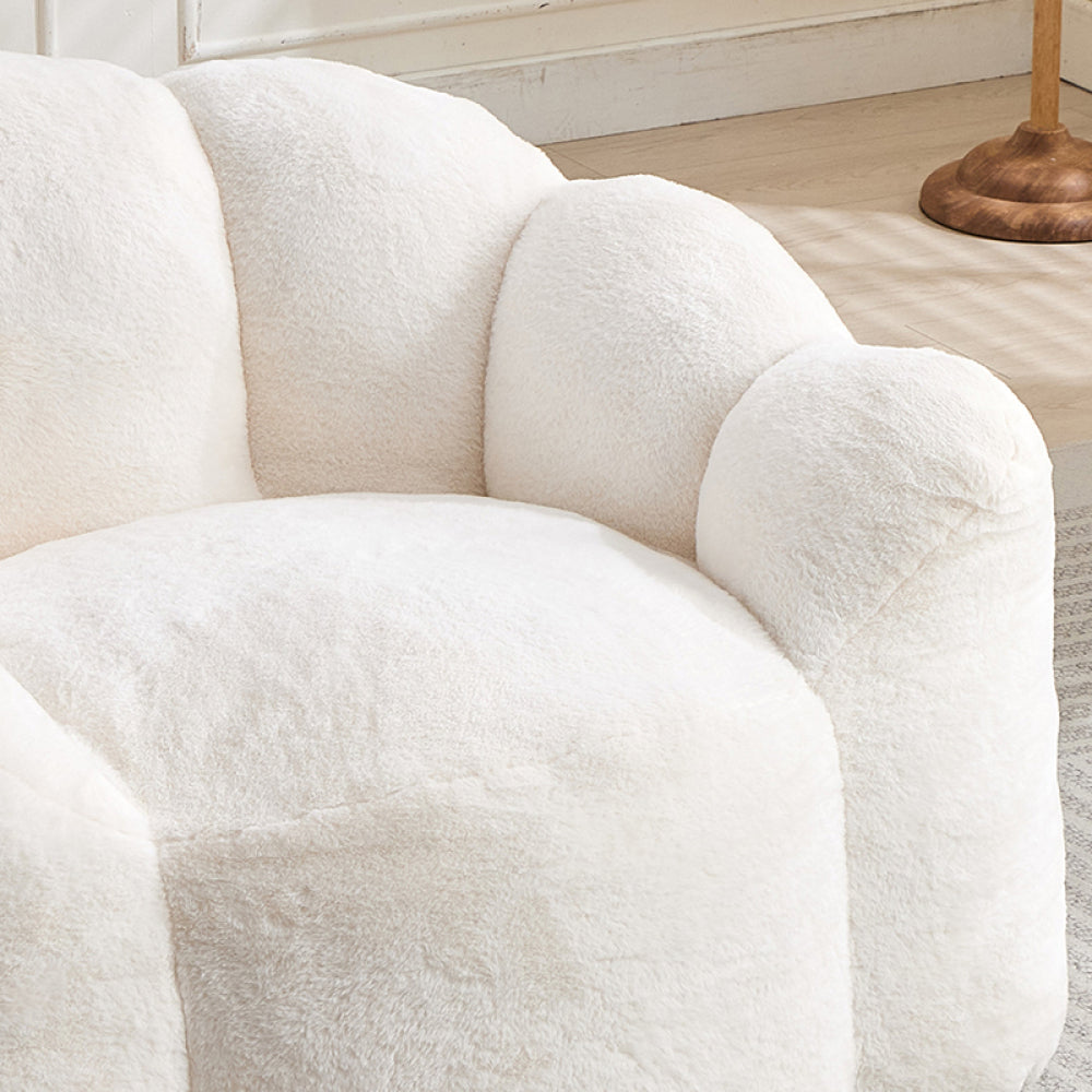 Lotus Bean Bag Sofa Chair | No-Assembly Memory Foam Lounger with Pull Ring & Anti-Fouling Fabric — 6 Colors