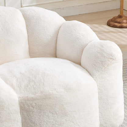 Lotus Bean Bag Sofa Chair | No-Assembly Memory Foam Lounger with Pull Ring & Anti-Fouling Fabric — 6 Colors