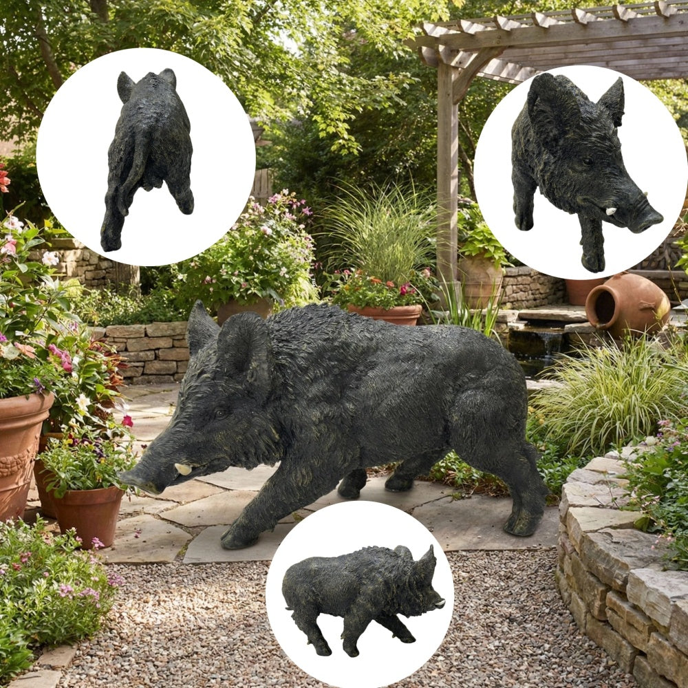 Realistic Wildlife Garden Statues | Hand-Painted Weatherproof Resin Outdoor Sculptures — 6 Designs