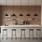 14" LED Black Pendant Light | 5CCT Selectable 2700K-5000K, Dimmable, Etched Glass Diffuser