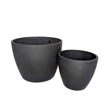 Black & Terracotta Eco Pots – Sustainable Planters