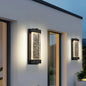 Outdoor LED Wall Sconce – Bubble Crystal Glass, 3000K Warm White & Black Aluminum | Up & Down Porch Light