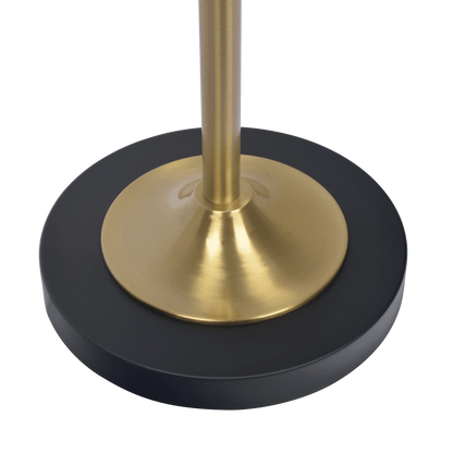 Double Spot Floor Lamp – Brushed Gold Finish, 4-Way Switch & Metal Base | Modern Reading & Accent Lighting