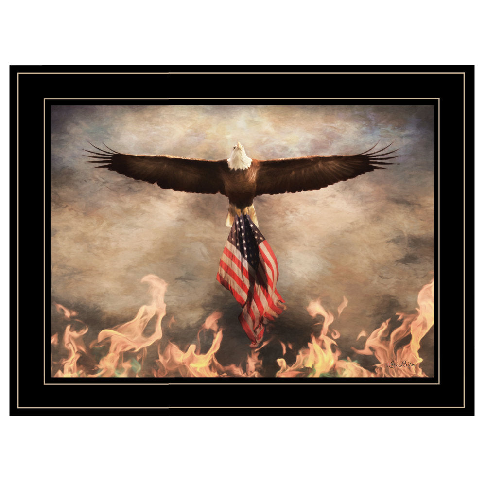 "Blaze of Glory" Framed Wall Art by Lori Deiter | Bold Nature Print, Black Frame