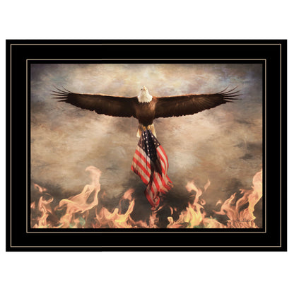 "Blaze of Glory" Framed Wall Art by Lori Deiter | Bold Nature Print, Black Frame
