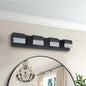 LED Vanity Light Fixture | 3/4/5/6-Light Dimmable Bathroom Wall Sconce with Acrylic Shade — Matte Black, 6000K Daylight 4-light