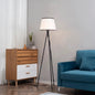 Modern Tripod Floor Lamp – Steel Frame, Fabric Shade & E26 Base | Reading & Living Room Standing Lamp