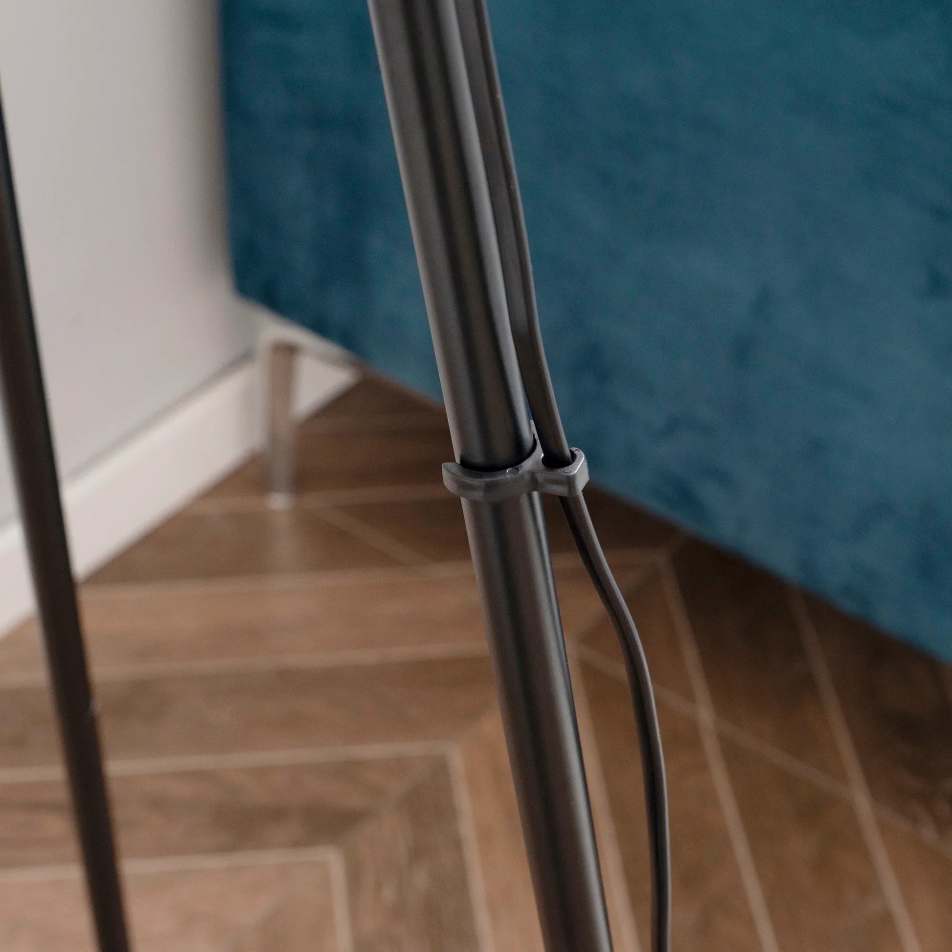 Modern Tripod Floor Lamp – Steel Frame, Fabric Shade & E26 Base | Reading & Living Room Standing Lamp