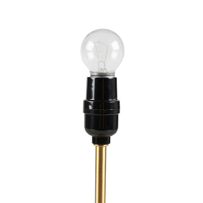 Dimmable Touch Table Lamp – Gold Base, Pleated Tapered Shade & Built-In Power Outlet | Accent Bedside Lamp