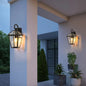 Outdoor Wall Lanterns (2-Pack) – Black Die-Cast Aluminum, Clear Glass & Vintage Farmhouse Design | Weatherproof Wall Sconces