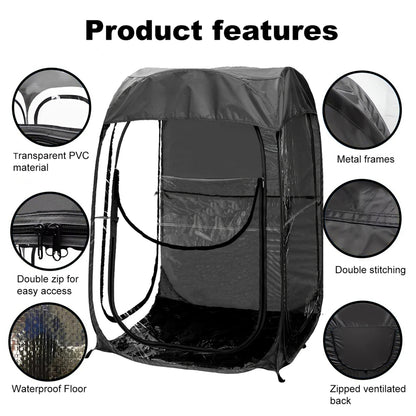 Pop-Up Sports Shelter Tent | Windproof & Waterproof Portable Canopy for Fishing, Camping & Outdoor Events