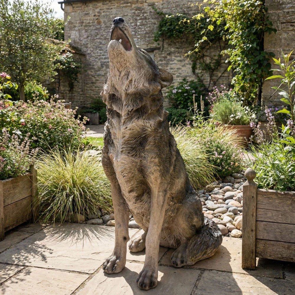 Realistic Wildlife Garden Statues | Hand-Painted Weatherproof Resin Outdoor Sculptures — 6 Designs