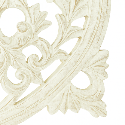 36×36" White Square Handcrafted Wooden Wall Decor | Large Statement Wood Wall Art — Elegant Home Accent