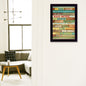 "Dog Rules" Framed Wall Art by Marla Rae | Funny Pet Print for Dog Lovers, Black Frame