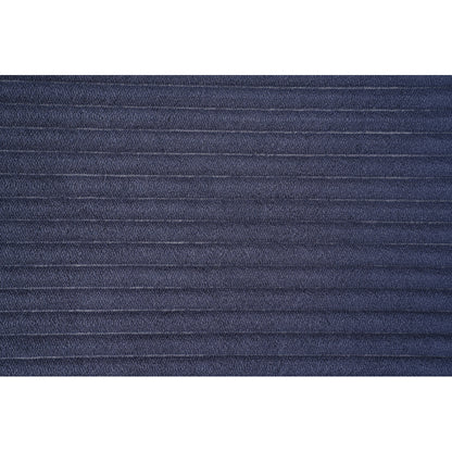3-in-1 Floor Sofa Bed for Humans & Pets | No-Assembly Corduroy Lounger with Memory Foam & Pillow — Dark Blue