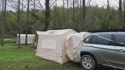 Inflatable SUV Camping Tent | 2-in-1 Tailgate & Standalone Air Tent for 4–6 People, 5-Min Setup, 4-Season Waterproof — Oxford Fabric